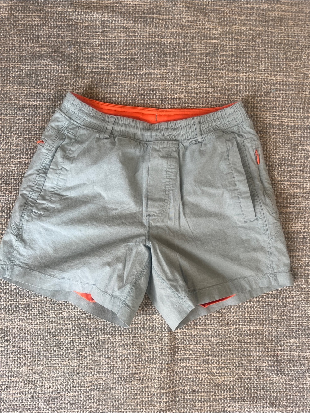 Birddogs Boom Shorts Gray with Orange Liner Small